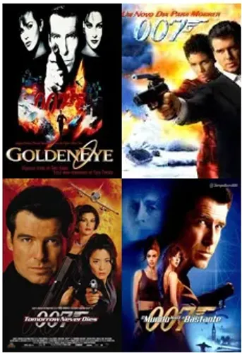 4 dvds James Bond 007 - Pierce Brosnan