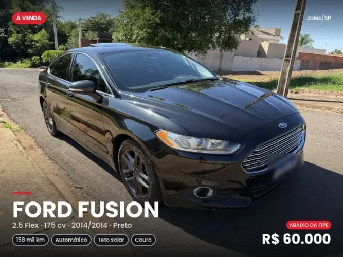 Ford Fusion 2.5l I-vct Flex Aut. 2014