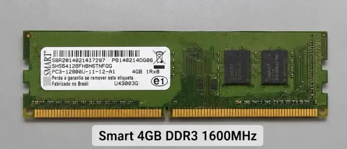 Memória RAM Smart 4GB DDR3 1600MHz