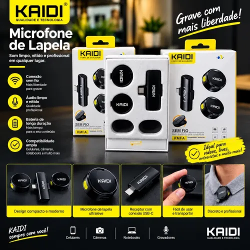 Microfone de lapela
