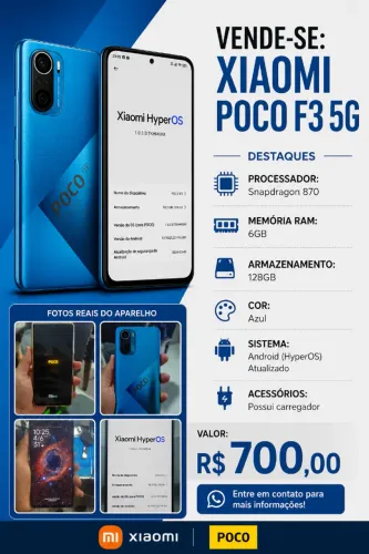 POCO F3 LINDO E ZERADO