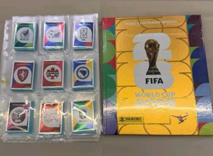 Álbum Completo Copa 2026 capa Dourada