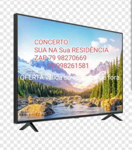 Comcertamos tv na residência da sua casa, valor 100 a mão de obra
