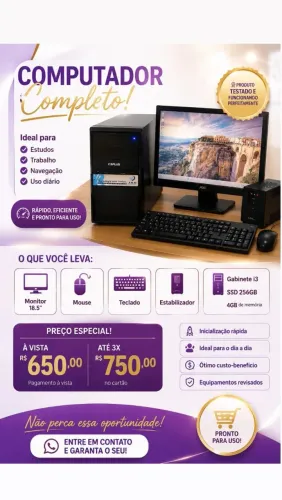 Venda de computador completo