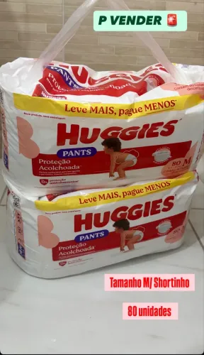 Fraldas Huggies TAM M