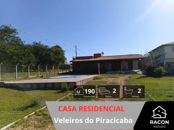 Casa com 2 Suítes, Piscina e Amplo Terreno de 1.000m² - Veleiros de Piracicaba