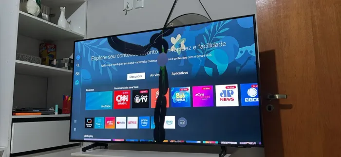 TV Smart TV Samsung 49 polegadas com tela trincada 