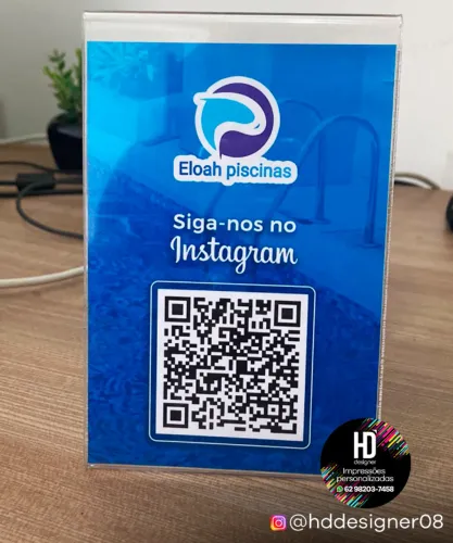 Display Placa de PIX em Acrílico Personalizada - Gráfica Rápida