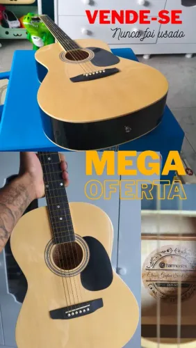 Violão harmonics com cordas de aço 