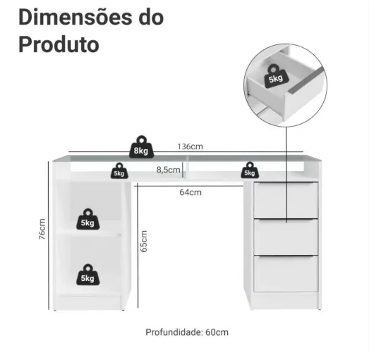 Mesa penteadeira