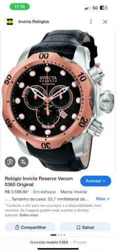Relógio Invicta Original