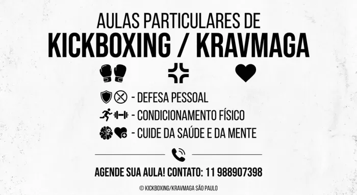 aulas particulares - Defesa pessoal, Kickboxing, Condicionamento fisico