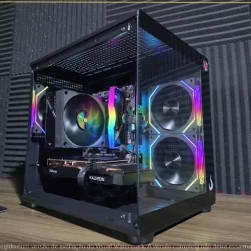 PC Gamer Ryzen 5 5600 RX 6600 XT 8GB 16GB DDR4 3200 SSD NVMe 500GB A520M-R