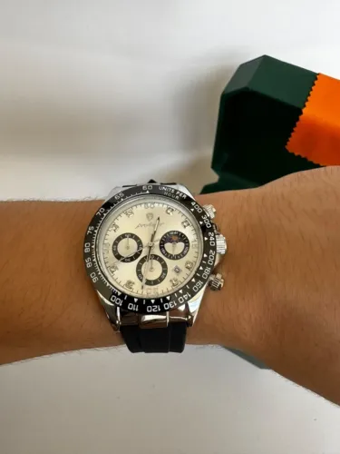 Relógio Dayhero Esportivo Branco - Pronta Entrega