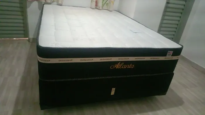 Colchão e base Queen size seme ortopédico 