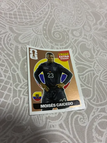 Figurinha da copa Moisés Caicedo (Bronze)