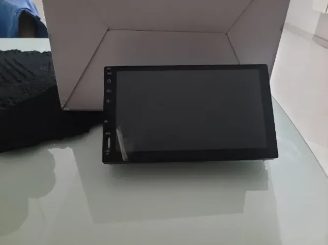 Central Multimídia Carplay 1 Din 7 Polegadas MP5 3luetooth USB/AUX/TF Mirrorlink Com Tela 