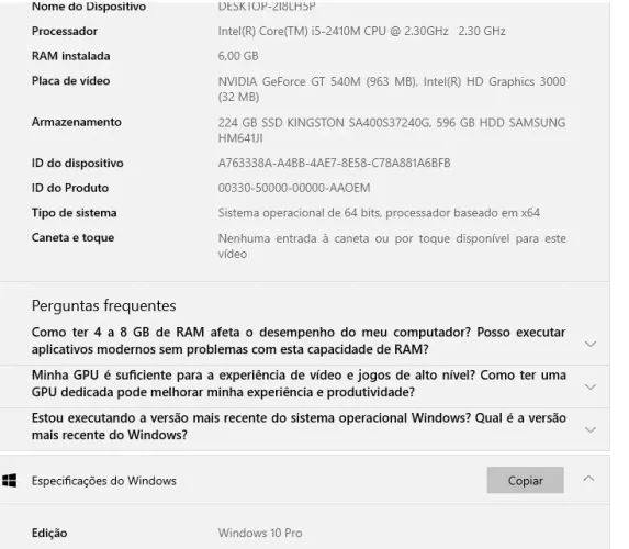 NOTEBOOK SANSUNG RF 411