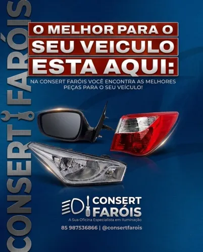 CONSERT FARÓIS: Recuperação e Venda de Faróis Nacionais e Importados