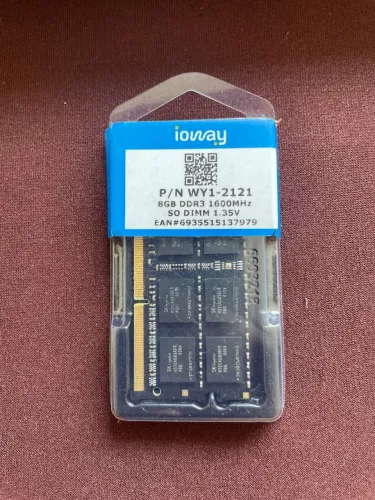 Memória RAM 8GB DDR3L 1600MHz Notebook