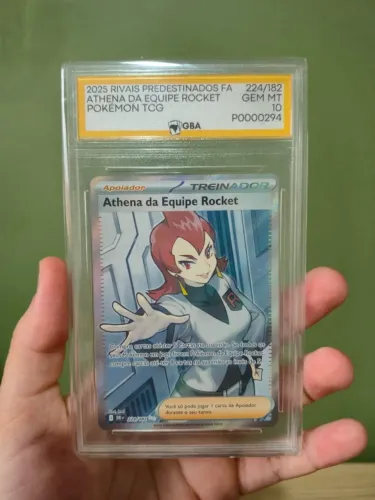Carta Pokémon - treinador nota 10 - graduadora brasileira