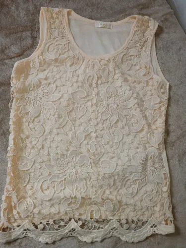 Blusa Renda Nude  