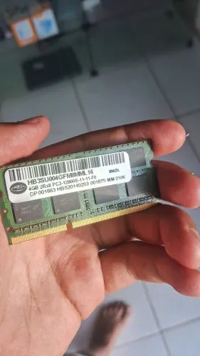 Memória RAM 4GB DDR3 1600MHz para notebook HBS - Funcionando Perfeitamente 