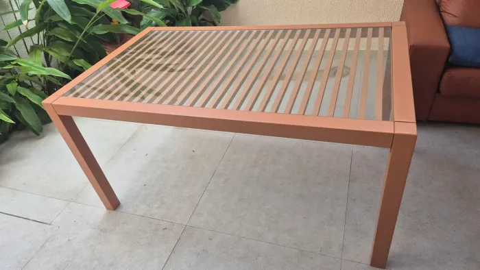 Mesa de madeira e vidro PERFEITO ESTADO