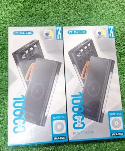 Carregador portatil 10.000 mah magnetico powerbank induçao ou cabo