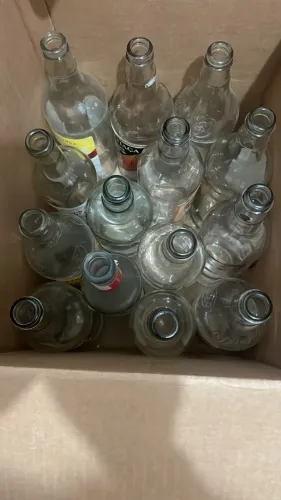 Garrafas de Vidros brancos de 1 litro