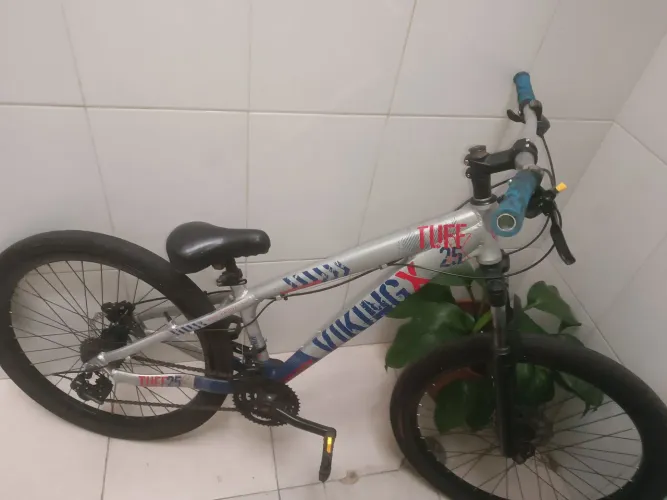 Vikingx tuff 25 aro 26 prata, azul e vermelho 