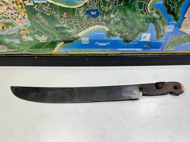 Facão antigo 3 listras tramontina