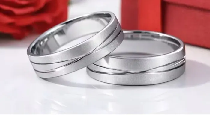 Par de alianças 6mm Aço inoxidável namoro