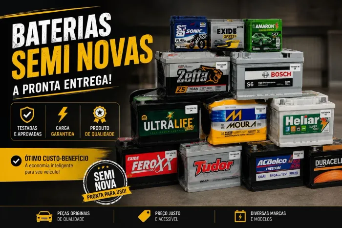 Baterias 60Ah Semi Novao