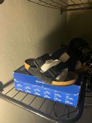 Chinelo Birkenstock camurça  original - TAM 39