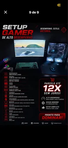 PC GAMER COMPLETO ryzen5 5600 + asrock 6600