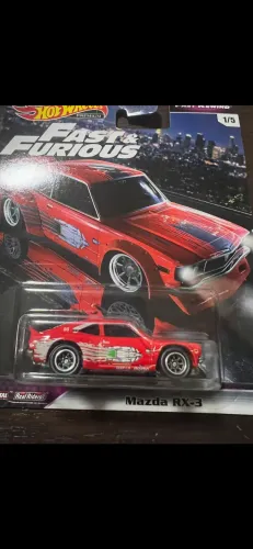 HOT WHEELS PREMIUM MAZDA RX-3 - VELOZES E FURIOSOS