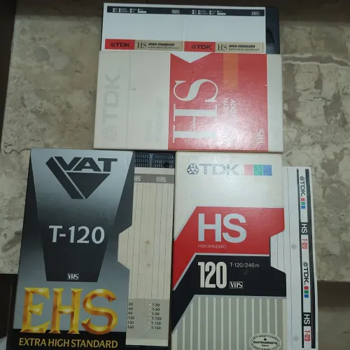 Kit de fitas para vídeo cassete