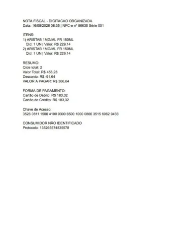 Digito Notas Fiscais e Documentos - Foto para PDF e Word