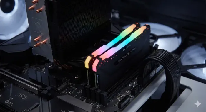 Kit de memória VENGEANCE® RGB PRO 16 GB (2 x 8 GB) DDR4 DRAM 3000 MHz C15 ? Preto