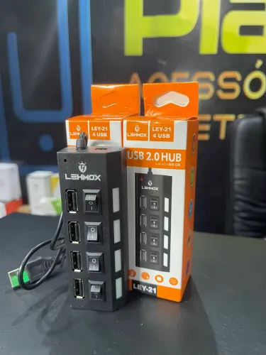 Hub Usb 2.0 4 Portas Lehmox Rápido Extensor Usb Hd Pendrive