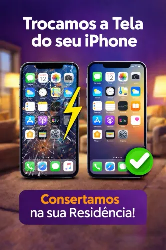 Troca de display iPhone (na sua residência) em apenas 10min - Tela iPhone premium 