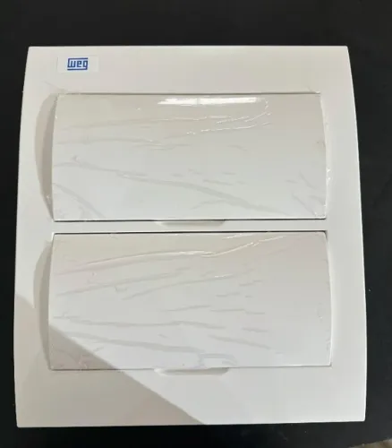 Quadro de Distribuição de Embutir para 24 disjuntores da WEG (modelo QDW02-24-BE)
