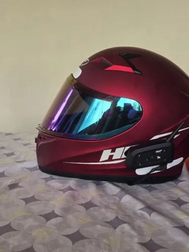 Capacete Helt Polar + Intercomunicador Ejeas V6 Pro