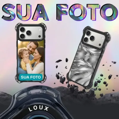 Capa Para iPhone Personalizada Sua Foto Obsidian MagSafe