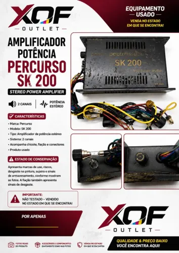 Amplificador de Potência Percurso SK 200
