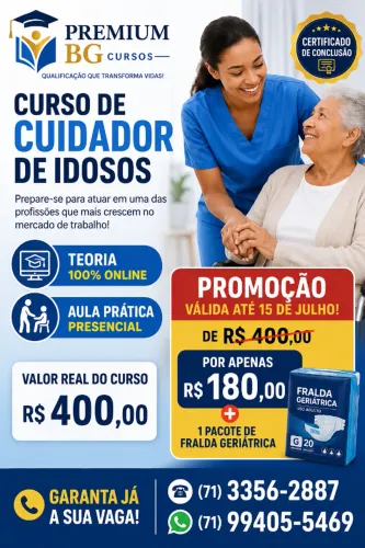 Curso de Cuidador de Idosos on line