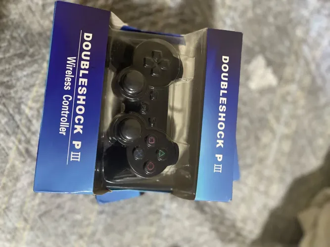 Kit controle ps3 paralelo (sem fio) novo!!