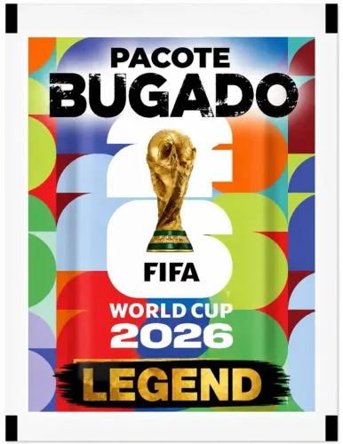 Pacote Bugado Figurinha Legend Lacrado Copa Do Mundo 2026