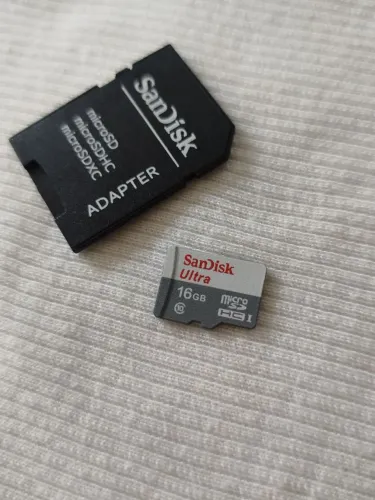 (Nunca Usado) Cartão de Memória microSD com adaptador
